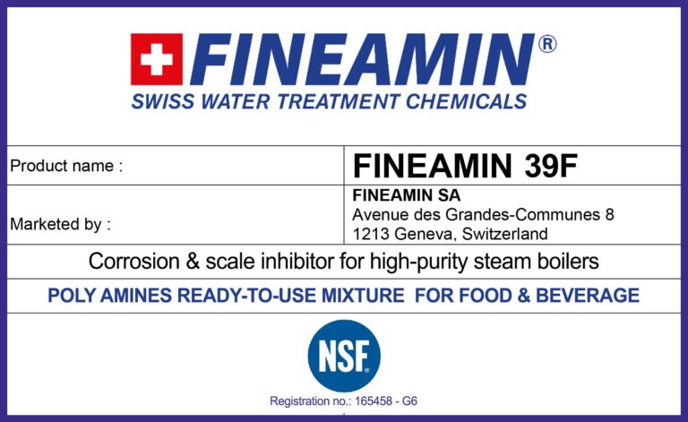 Fineamin-39F-Tratamiento del agua-Productos químicos para calderas de la industria alimentaria y de bebidas