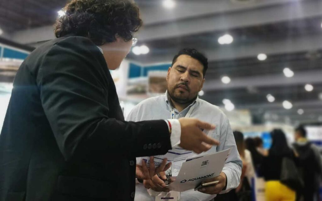 Fineamin booth at Aquatech 2024