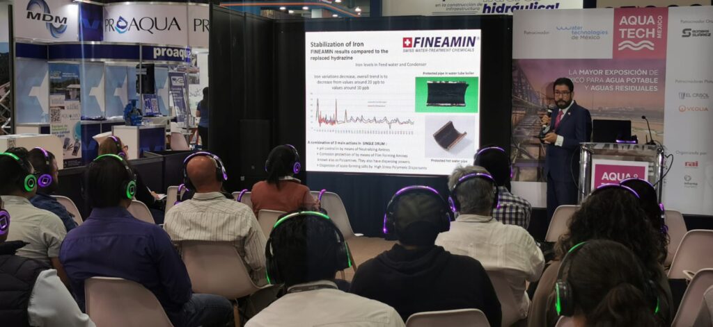 Fineamin presentation at Aquatech MExico 03