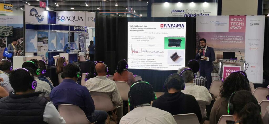 Fineamin presentation at Aquatech MExico