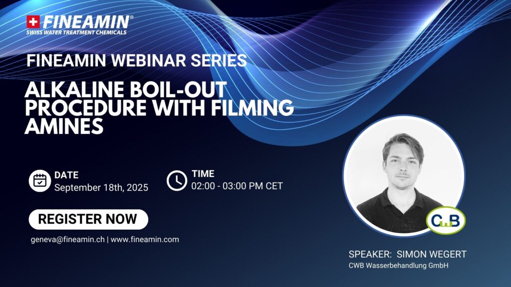 webinar on boiler boil out with film forming amines