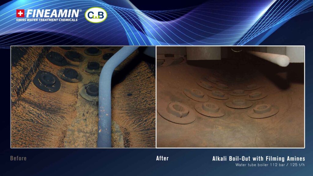 Boiler Boil Out Results with Filming Amines from Fineamin